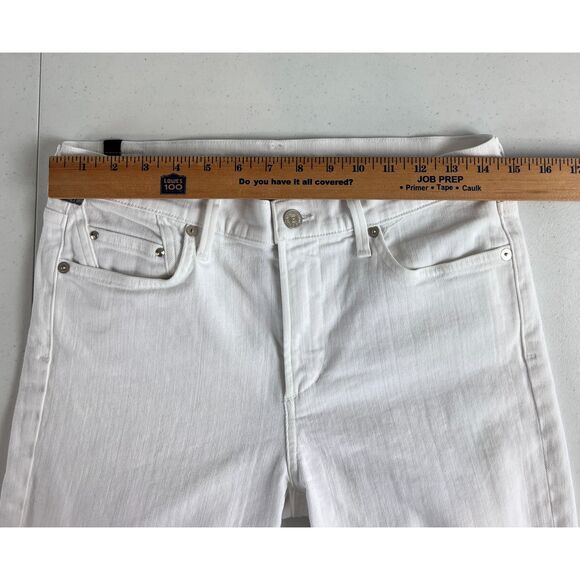 Citizens of Humanity Women's White Denim Skinny Crop Jeans Size 28 - Picture 8 of 12